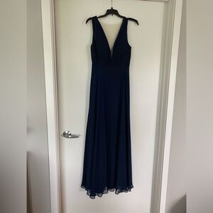 Jenny Yoo Logan Style Navy Dress
